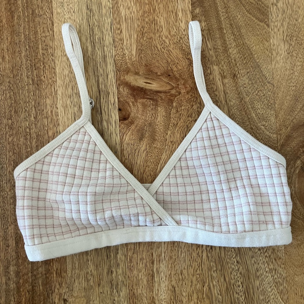 Brandy Melville Striped Cotton Bralette
